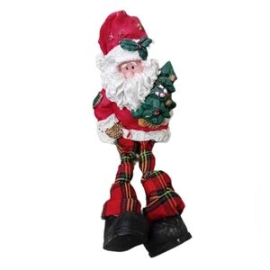Festive Santa Claus Holiday Decoration - Red and Green